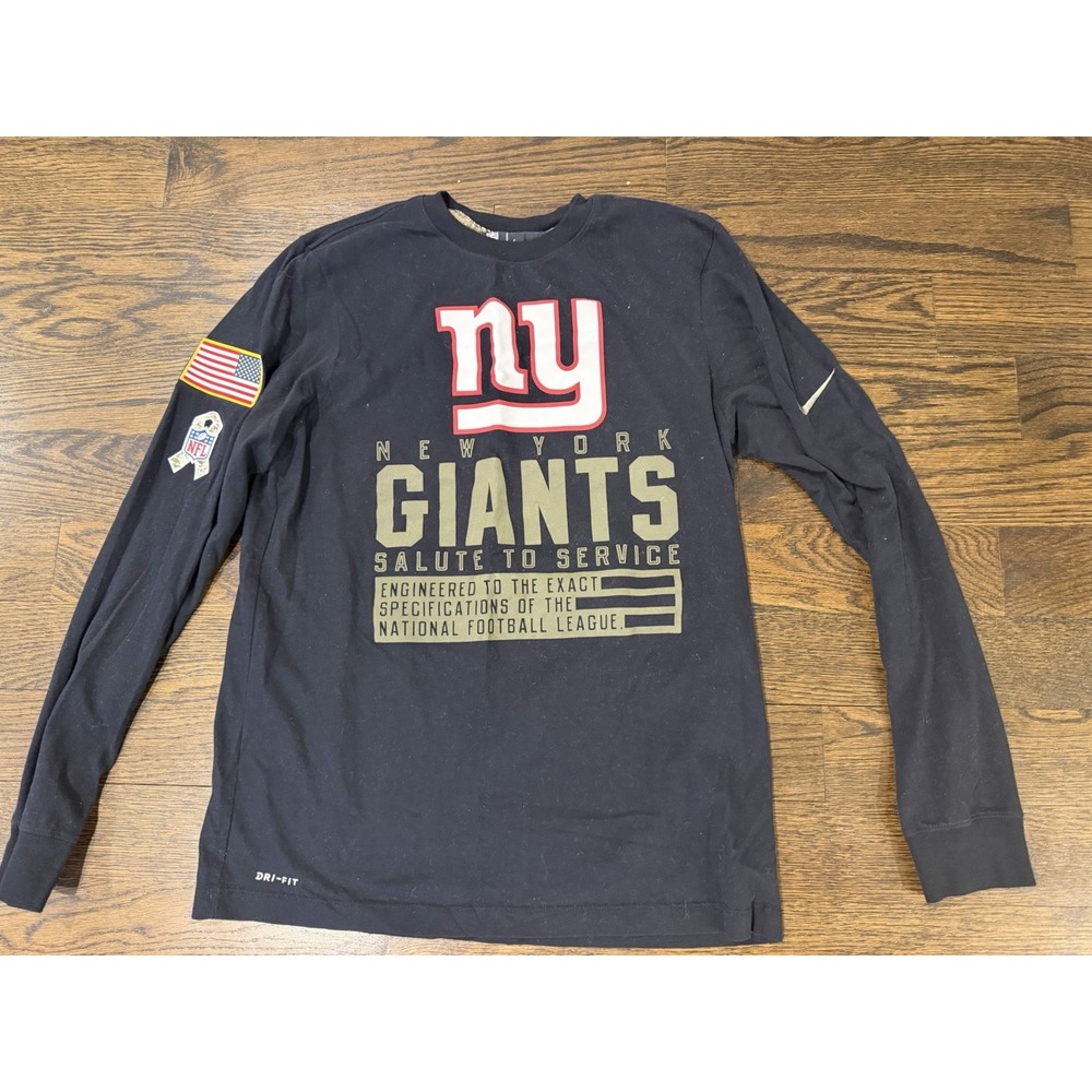 Nike New York Giants Salute to Service Long Sleeve Shirt Mens Medium Football